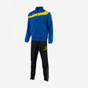 Hummel Elite Poly Suit - Trainingspak- Senior - Blauw/Geel