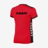 Hummel Lyon sportshirt dames rood met je naam