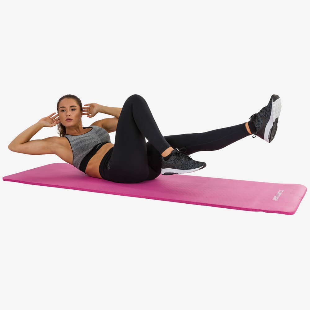 Afbeelding Tunturi Fitnessmat Yogamat met draagkoord roze