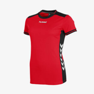 Hummel Lyon Shirt Dames - Sportshirt - Rood/Zwart