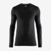 Afbeelding Craft fuseknit comfort ronde nek lange mouw heren zwart