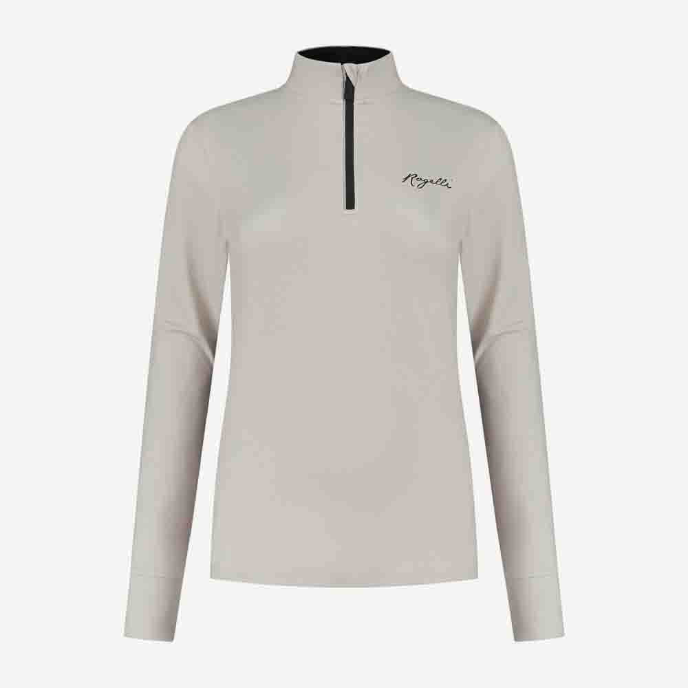 Afbeelding Rogelli runningtop sage lange mouw hardlooptop dames taupe/zwart
