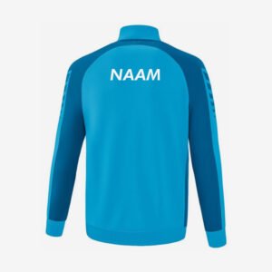 Alternative view of Erima Gymnastiekvereniging D.O.S. Zuidwolde Six Wings Trainingsjack - Senioren - Curaçao/Blauw
