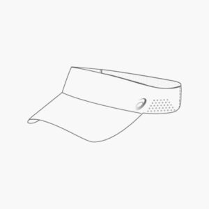 Alternative view of Zonnecap Visor- wit