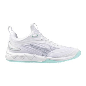 Mizuno Wave Luminous 3 - Indoorschoenen - Dames - Wit/Blauwe tint