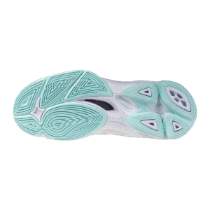 Alternative view of Mizuno Wave Voltage 2 - Indoorschoenen - Dames- Wit/Blauwe tint