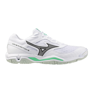 Mizuno Wave Phantom 3 – Indoorschoen - Unisex - Wit/Zwart/Frozen Emerald