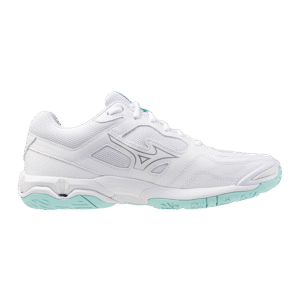 Mizuno Wave Phantom 3 – Handbalschoen - Dames- wit/lichtblauw