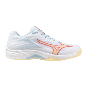 Mizuno Thunder Blade Z - Indoorschoenen - Dames - Wit/Lichtblauw/Geel