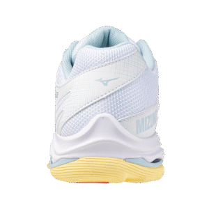 Alternative view of Mizuno Wave Voltage 2  - Indoorschoenen - Dames - Wit/Koraal/Geel