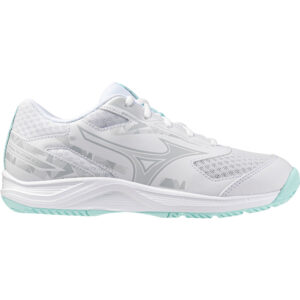 Mizuno Stealth Star 3 - Indoorschoenen - Junior - Wit/Blauwe tint