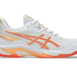 Netburner Ballistic FF 4 – Indoorschoenen – Dames - Wit/Oranje/Koraal