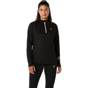 ASICS ICON 1/2 ZIP LS TOP - Hardloopjas - Dames - Zwart