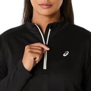 Alternative view of ASICS ICON 1/2 ZIP LS TOP - Hardloopjas - Dames - Zwart