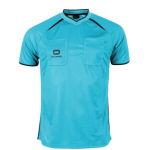 Stanno scheidsrechter shirt blauw met borstzakjes